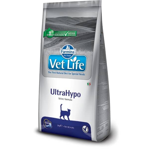 Farmina Vet Life UltraHypo veterinārā kaķu barība alerģijām 2 kg